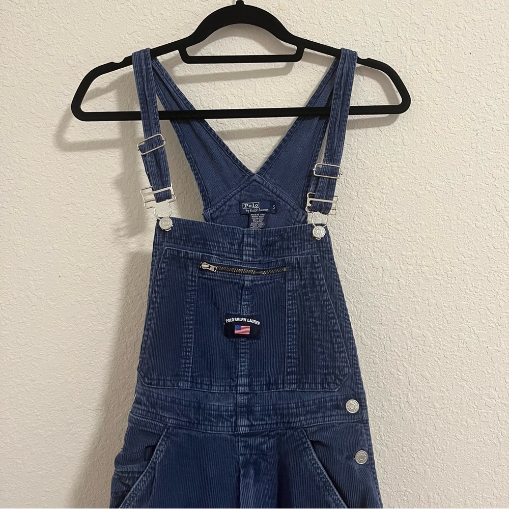 Vintage Navy Blue Ralph Lauren Corduroy Overalls